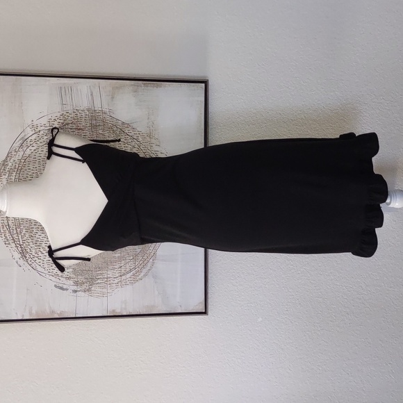 Preloved Express Little Black Dress Size 1/2 - Picture 1 of 12
